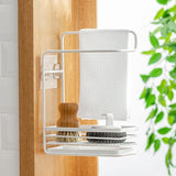 Sponge Holder Dish Drainer Countertop Soap Rack Sink Tray Drain Rag Wall Mounted