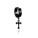 Stainless Steel Ear Studs Earrings Ear Ring Jewelry Winter Tassels Cross Unisex