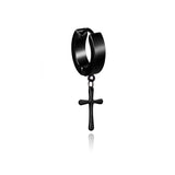 Stainless Steel Ear Studs Earrings Ear Ring Jewelry Winter Tassels Cross Unisex