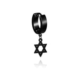 Stainless Steel Ear Studs Earrings Ear Ring Jewelry Winter Tassels Cross Unisex