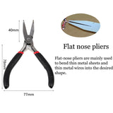 Stainless Steel Needle Nose Pliers Jewelry Tool 12.5cm