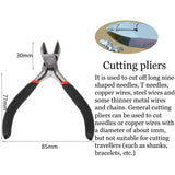 Stainless Steel Needle Nose Pliers Jewelry Tool 12.5cm