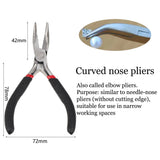 Stainless Steel Needle Nose Pliers Jewelry Tool 12.5cm