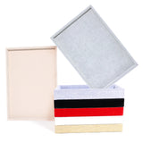 Velvet Jewelry Display Tray Multicolor Organizer Holder Box Storage Case
