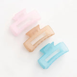 Women Square Acrylic Hair Claws Geometric Hair Clips