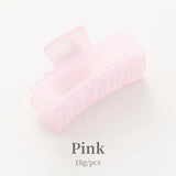 Women Square Acrylic Hair Claws Geometric Hair Clips