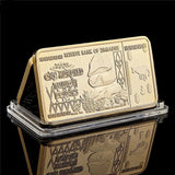 1 Pcs Zimbabwe $ 100 Trillion Dollar Plated Clad Bullion Bar Coin