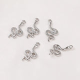 14k Copper Clad K Snake Zircon Pendant Jewelry DIY Materials
