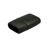 316 Stainless Steel Magnetic Clasps 10mmx3mm Inner Brushed Steel Leather Band