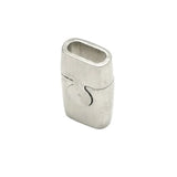 316 Stainless Steel Magnetic Clasps 6mmx2.5mm Inner Brushed