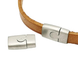 316 Stainless Steel Magnetic Clasps 6mmx2.5mm Inner Brushed