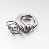 316L Stainless Steel Spring BCR Ear Plug Piercing Jewelry