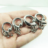 316L Stainless Steel Spring BCR Ear Plug Piercing Jewelry