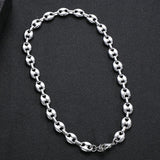 5MM Stainless Steel Coffee Bean Hip Hop Chain Pig Nose Punk Necklace