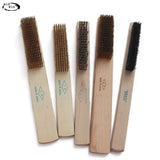Copper Wire Brush with Wooden Handle for Soft Metals