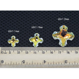 Austrian Crystal 6867 Greek Cross Pendant Rhinestone for Jewelry Making