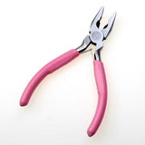 Anti-Slip Pink Handle Jewelry Pliers for DIY Accessories