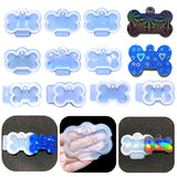 Dog Tag Bone Keychain Silicone Mould for DIY Epoxy Resin Crafts