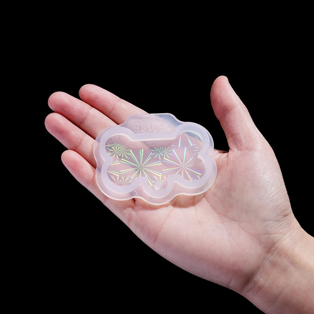 Dog Tag Bone Keychain Silicone Mould for DIY Epoxy Resin Crafts