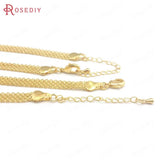 1 Piece 24K Copper Necklaces Finished Chains 42.5CM