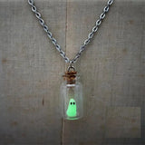 Glow In The Dark Adopt A Ghost Necklace Halloween Jewellery