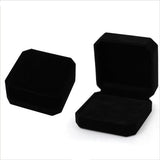 Velvet Red Double-faced Jewelry Wedding Ring Display Case