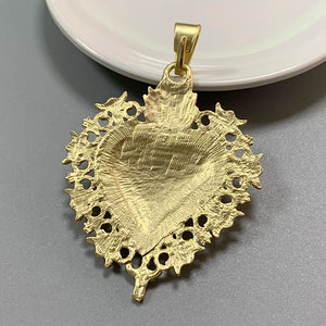Large Boho Heart Charms Pendants for Jewelry Making 81x56mm