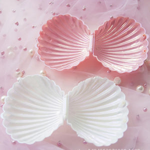 Shell Shape Velvet Jewelry Box Ring Box for Earrings Necklace Bracelet