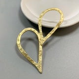 Matt Large Hollow Heart Charms Pendant for Necklace Making 100x63mm