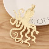 Matte Octopus Squid Charms Pendant Nautical Steampunk for Necklace Making