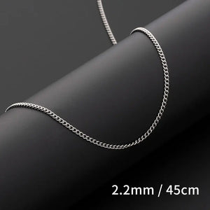 Metal Necklace Stainless Steel Side Chain Twisted Fine Ornaments