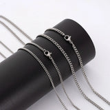 Metal Necklace Stainless Steel Side Chain Twisted Fine Ornaments