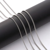 Metal Necklace Stainless Steel Side Chain Twisted Fine Ornaments