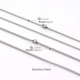 Metal Necklace Stainless Steel Side Chain Twisted Fine Ornaments
