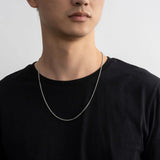 Metal Necklace Stainless Steel Side Chain Twisted Fine Ornaments