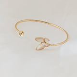 14K Copper-Clad Butterfly Bracelet with Needle Tray Semi-Finished Jewelry DIY