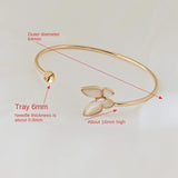 14K Copper-Clad Butterfly Bracelet with Needle Tray Semi-Finished Jewelry DIY