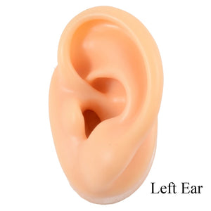 Silicone Ear Model Piercing Practice Tools Display Body Jewelry