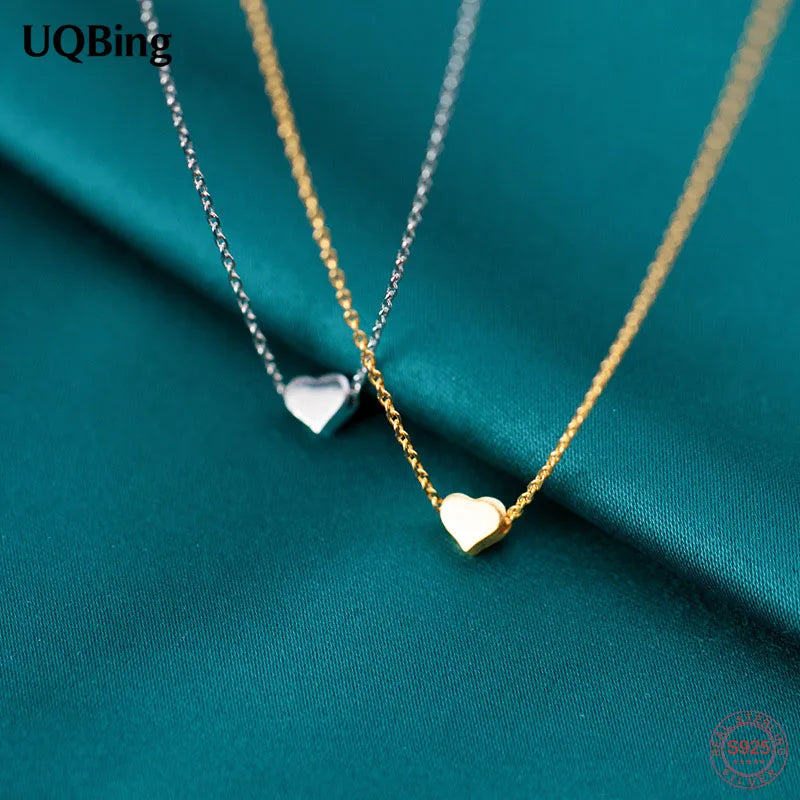 925 Sterling Silver Heart Pendant Necklace