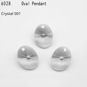 Austria Crystal 6028 Oval Pendant Loose Rhinestone for DIY Necklace