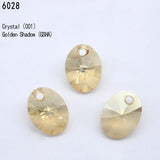 Austria Crystal 6028 Oval Pendant Loose Rhinestone for DIY Necklace
