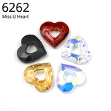 Austria Crystals 6262 Miss U Heart Pendant Rhinestone for DIY Jewelry