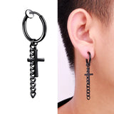 Punk Gothic Stainless Steel Ear Clip Earrings