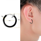 Punk Gothic Stainless Steel Ear Clip Earrings