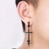 Punk Stainless Steel Ear Clip Earrings Non Piercing Gothic Jewelry
