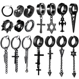Punk Gothic Stainless Steel Ear Clip Earrings