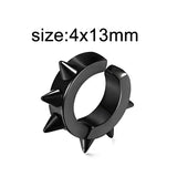 Punk Gothic Stainless Steel Ear Clip Earrings
