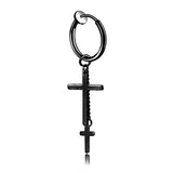 Punk Stainless Steel Ear Clip Earrings Non Piercing Gothic Jewelry Boys Girls