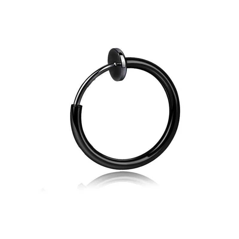 Punk Gothic Stainless Steel Ear Clip Earrings