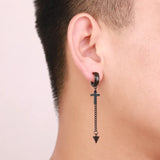 Punk Stainless Steel Ear Clip Earrings Non Piercing Gothic Jewelry